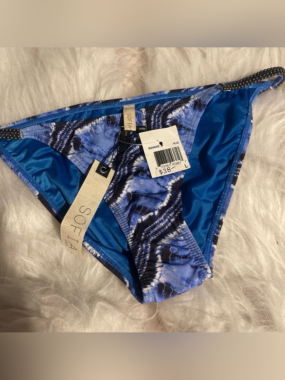 SOFIA by ViX Blue Tie-Dye Bikini Bottom